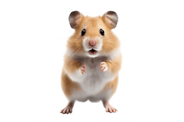 Hamster Isolated on a Transparent PNG Background. Generative Ai