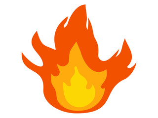 シンプルな炎のアイコン