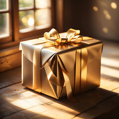 golden gift box