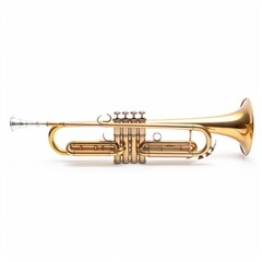 Obraz premium trumpet isolated on white background