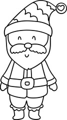 Fototapeta premium Christmas Santa - Cute Santa Claus for Festive Holiday Decorations