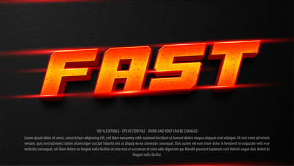 Super fast 3d style editable text effect