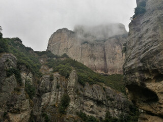 Early Spring Scenery of Yandang Mountain Fangdong Scenic Area in Leqing, Zhejiang Province, China