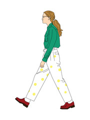 girl walking