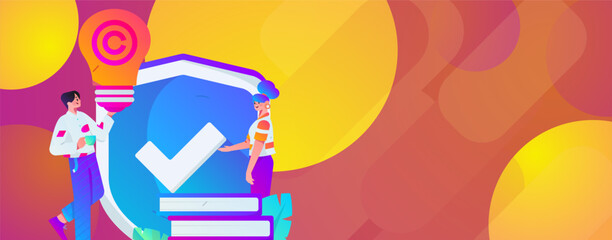 Education learning people flat vector concept hand drawn illustration