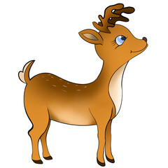 Vector reindeer Christmas festival