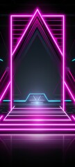 Naklejka premium Abstract background for iPhone made with Ai generative technology