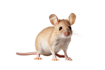 Beautiful Mouse Isolated on a Transparent PNG Background. Generative Ai