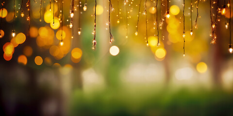 Christmas lights background.Merry Christmas and New Year holiday background. 
