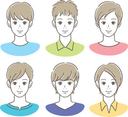 微笑む10〜20代男性のアイコン
