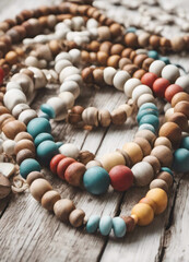 Wood beads jewelry