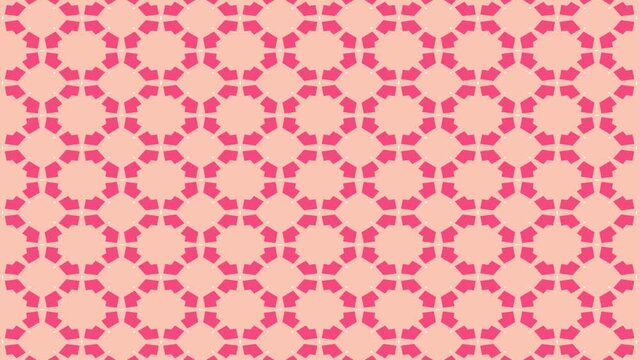 pink floral pattern animated background