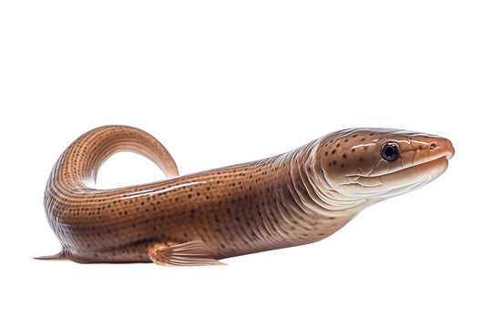 Eel Isolated on a Transparent PNG Background, Render. Generative Ai