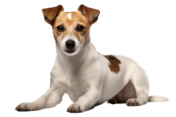 Dog Portrait Isolated on a Transparent PNG Background, Render. Generative Ai