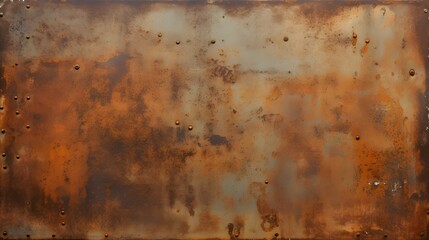 Rugged Metallic Texture: A Captivating Display of Weathered Beauty with Scratches, Rust, and Rivets
