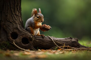 Fototapeta premium squirrel in the park