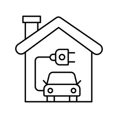 Charing home Vector Icon which can easily modify or edit

