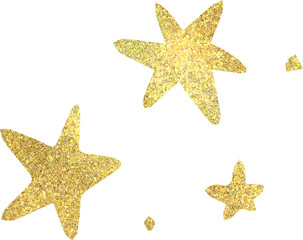 Golden star illustration