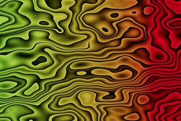 Abstract mirroring of light on a surface, multicolored background - 644502751