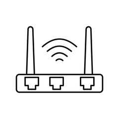 Wifi router signals Vector Icon which can easily modify or edit

