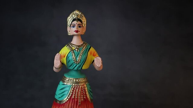 Indian famous Thanjavur or Tanjore dancing doll

