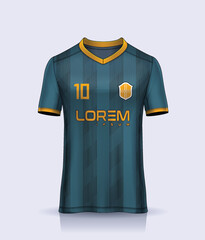 t-shirt sport design template, Soccer jersey mockup for football club. uniform front view.