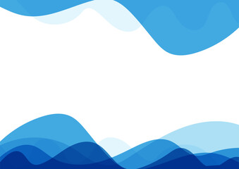 Fototapeta premium abstract blue background with waves