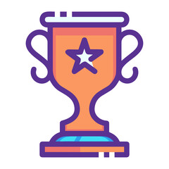 Winner success icon symbol vector image. Illustration of reward champion win championship bedge design image 