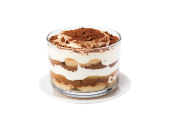 tiramisu isolated on white background PNG