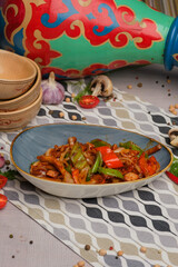 chicken and vegetables