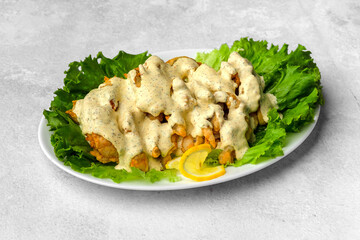 salad with chicken