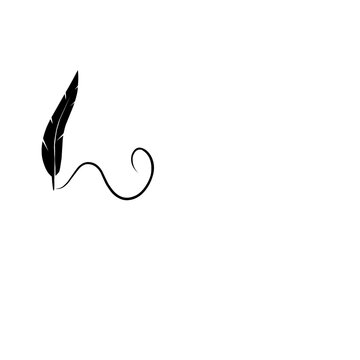 recommend clip art: quill pen with black ink