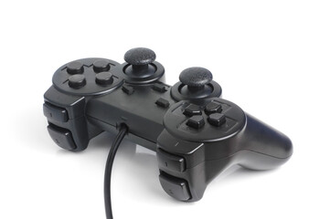 black game controller isolated on white background © Dicky Algofari