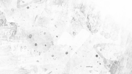 Grunge grey shades watercolor background. Modern style background and cement wall texture. white color concrete wall for background. Luxurious watercolor textures on white paper background.	