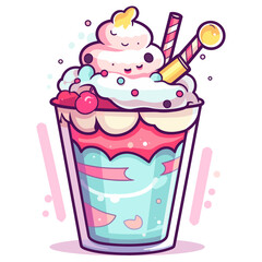 dessert vector illustration