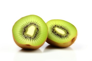 Kiwi fruit isolated on white background. Healthy food concept. Generative AI