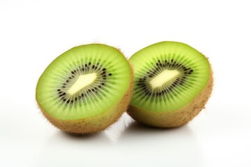Kiwi fruit isolated on white background. Healthy food concept. Generative AI