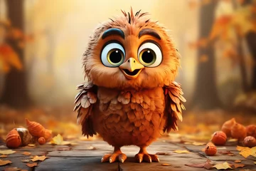 Photo sur Plexiglas Dessins animés de hibou portrait of a owl