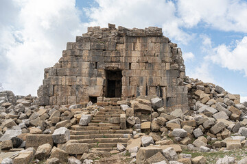 Tower of Claudius, ancient Roman ruins in Faqra, Lebanon