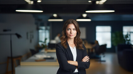 Fototapeta premium Portrait of a Businesswoman in the Office