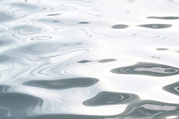 Calm blue ocean water surface waves background cutout Generative AI