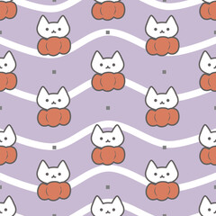 Obraz premium seamless pattern with cats
