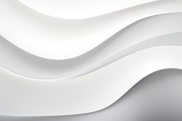 AI generated photo of seamless subtle white glossy soft abstract wavy embossed texture isolated on white color background