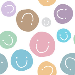 Smiles seamless pattern