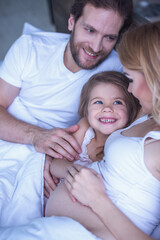 Fototapeta premium Happy family waiting for baby