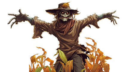 scarecrow in a field