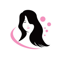 beauty girl logo design. spa business sign and symbol.