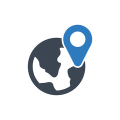 Global location icon