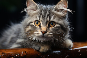 cute adorable fluffy cat,home pet