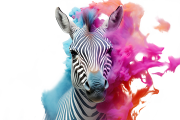 Zebra colourful